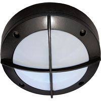 Светильник Ecola B4143S GX53 220В 10Вт Круг с решеткой IP65 Черный картинка 